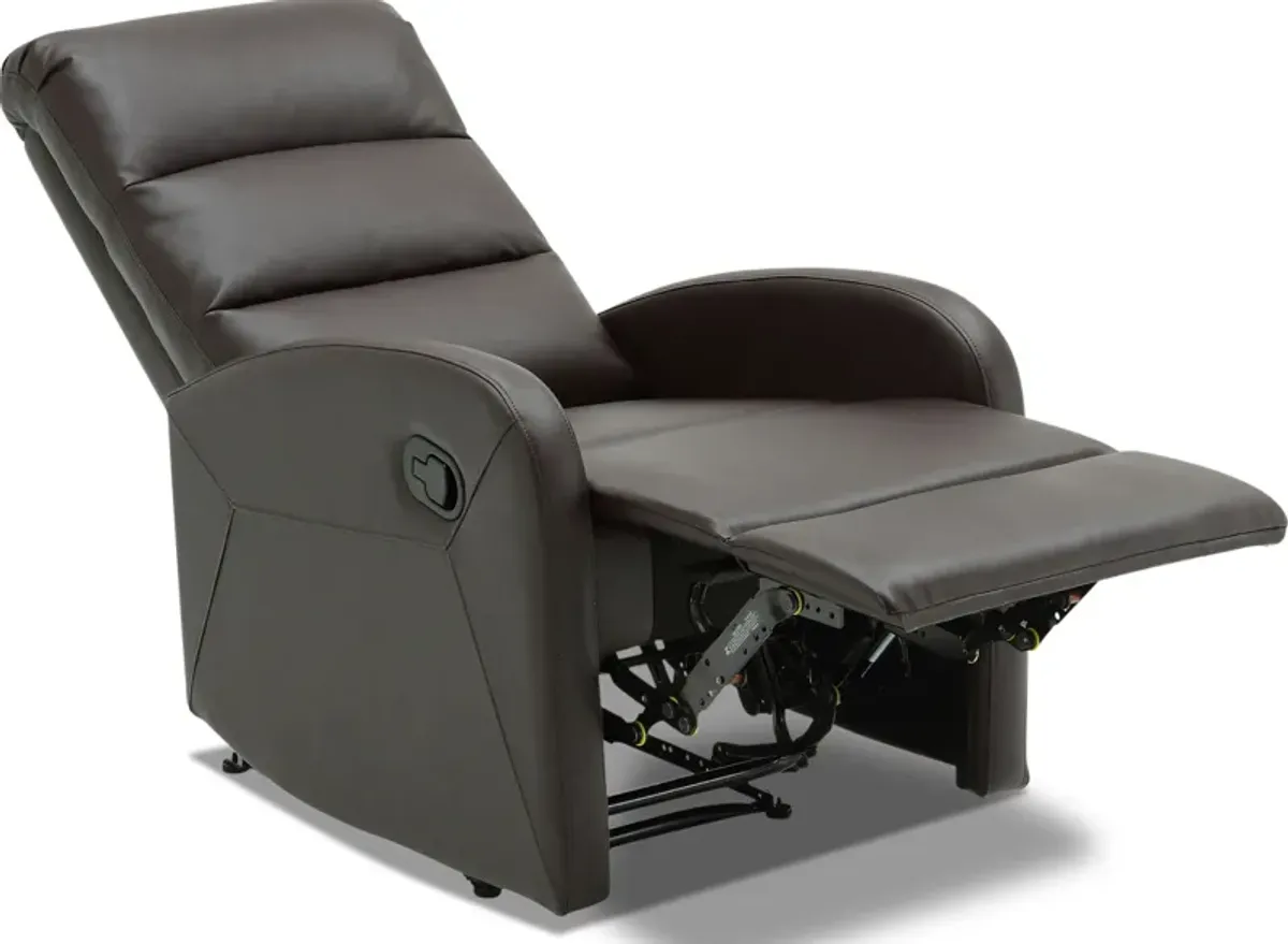 Simone Manual Recliner - Brown