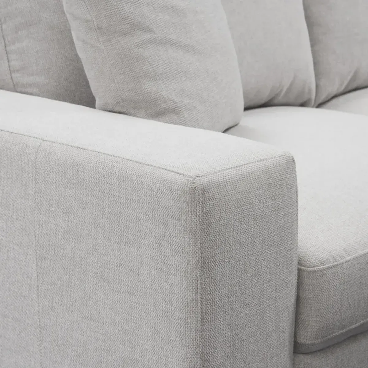 Milo 4-Piece Sleeper Sectional with Right-Facing Chaise - Light Gray