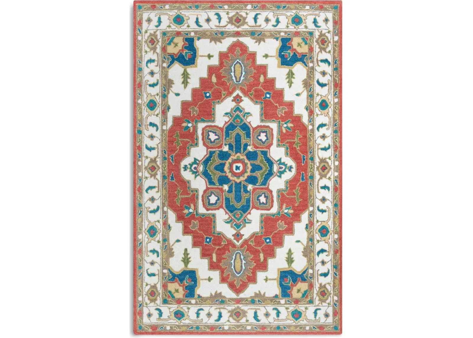 Pru 5 X 8  Area Rug - Red