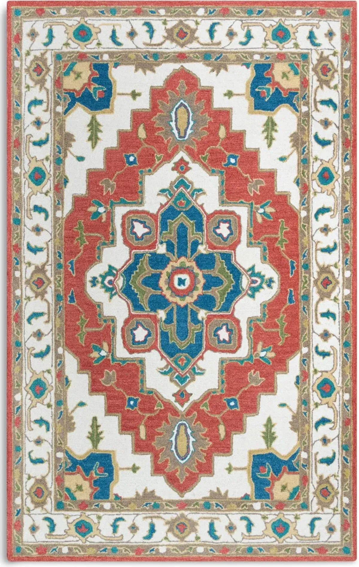 Pru 5 X 8  Area Rug - Red