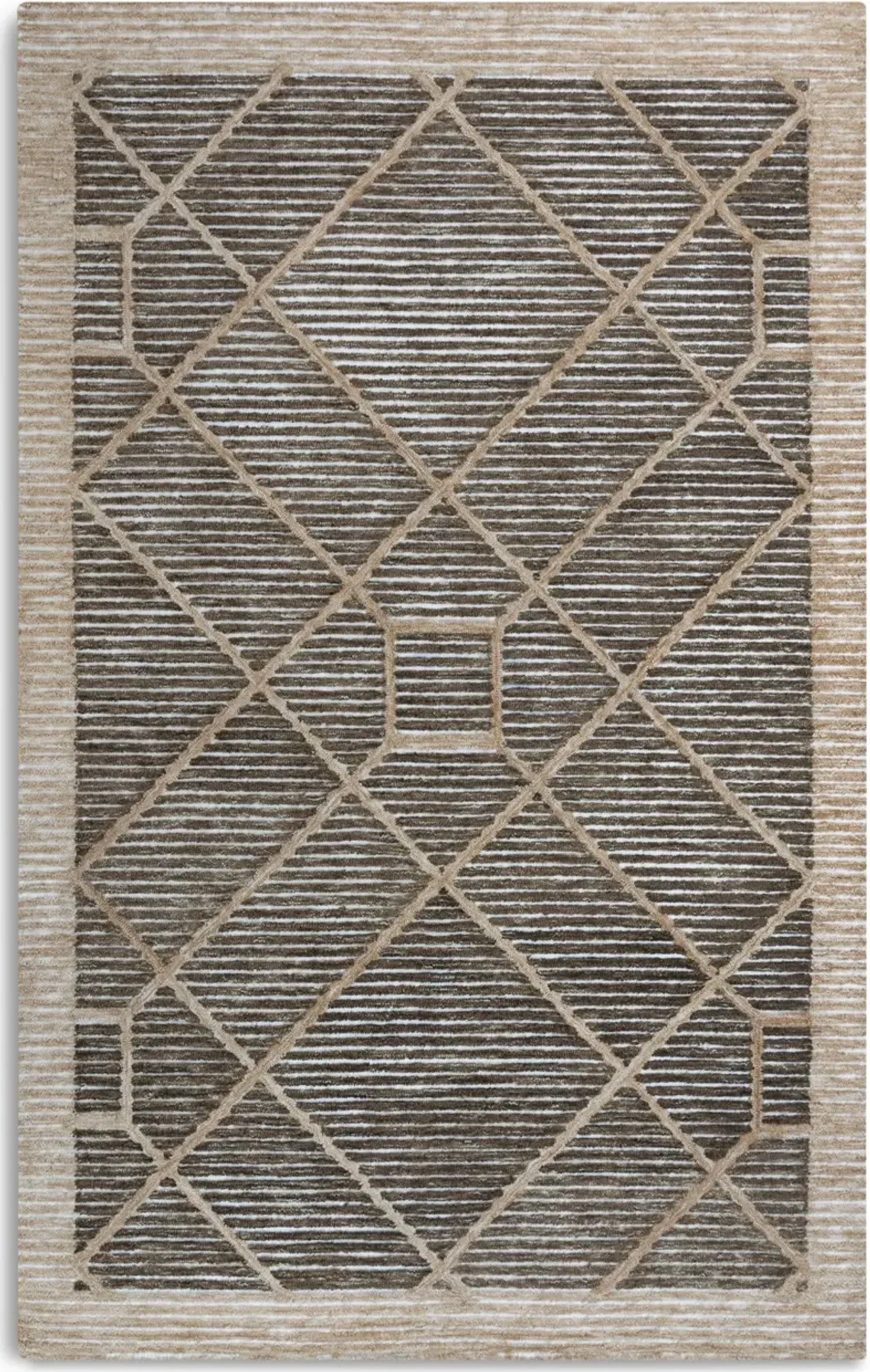 Deja 5 X 8 Indoor/Outdoor  Area Rug- Brown