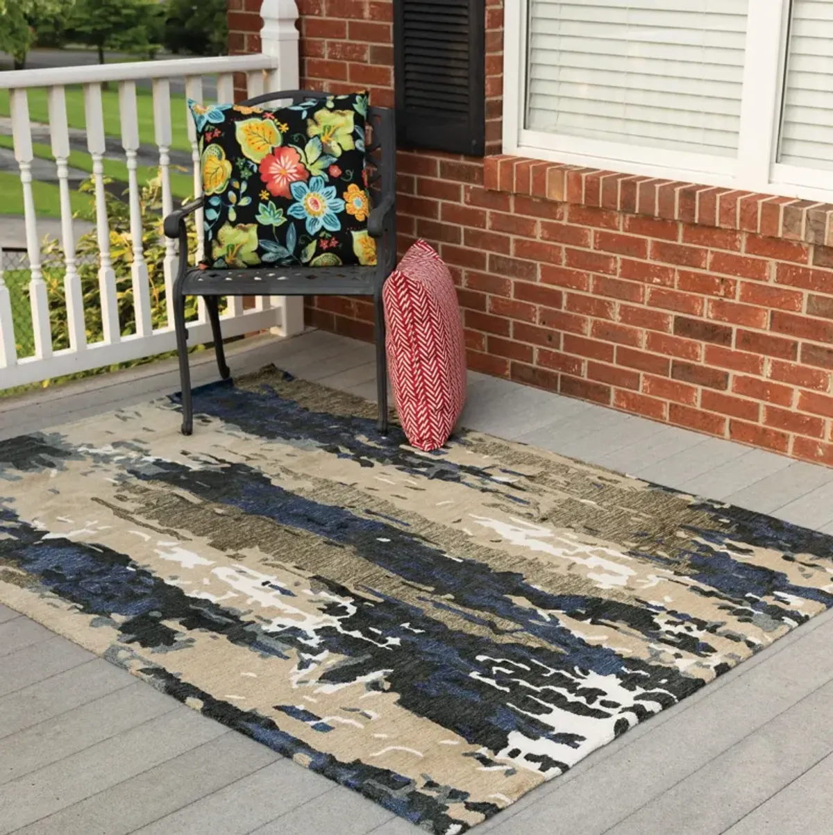 Junie 8 X 10 Indoor/Outdoor Area Rug - Blue