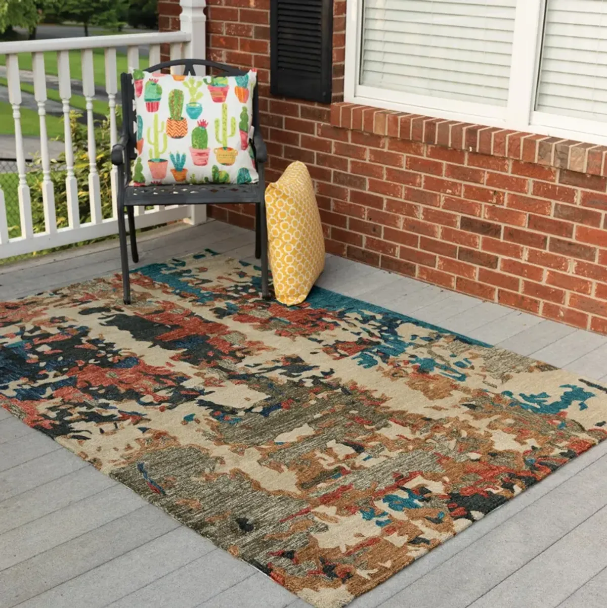 Junie 5 X 8 Indoor/Outdoor Area Rug - Brown