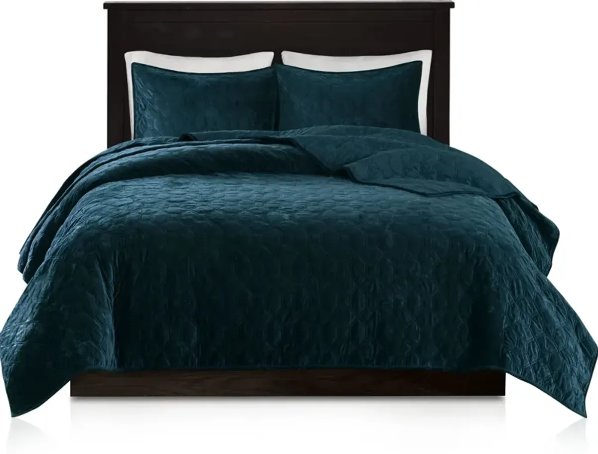 Marina Full/Queen Reversible Coverlet Set