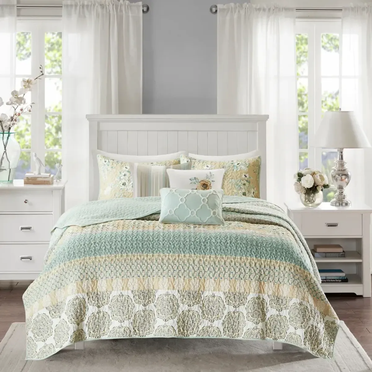 Marilla King/California King Reversible Coverlet Set