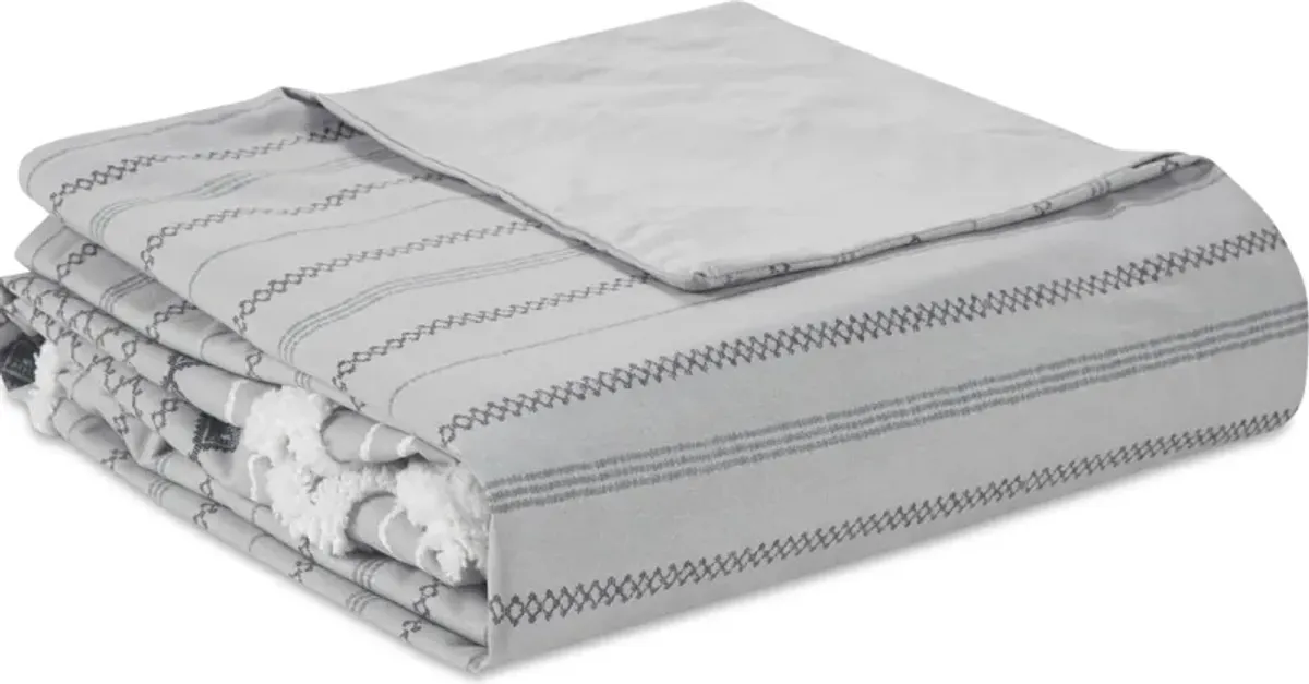 Amari King/California King Duvet Cover Set - Gray