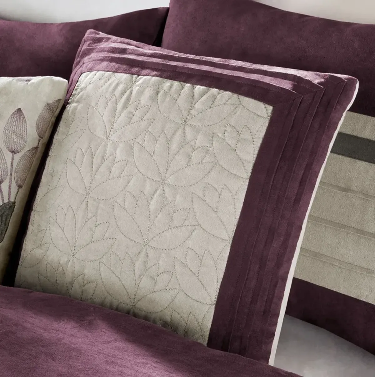 Louise King Comforter Set-Violet