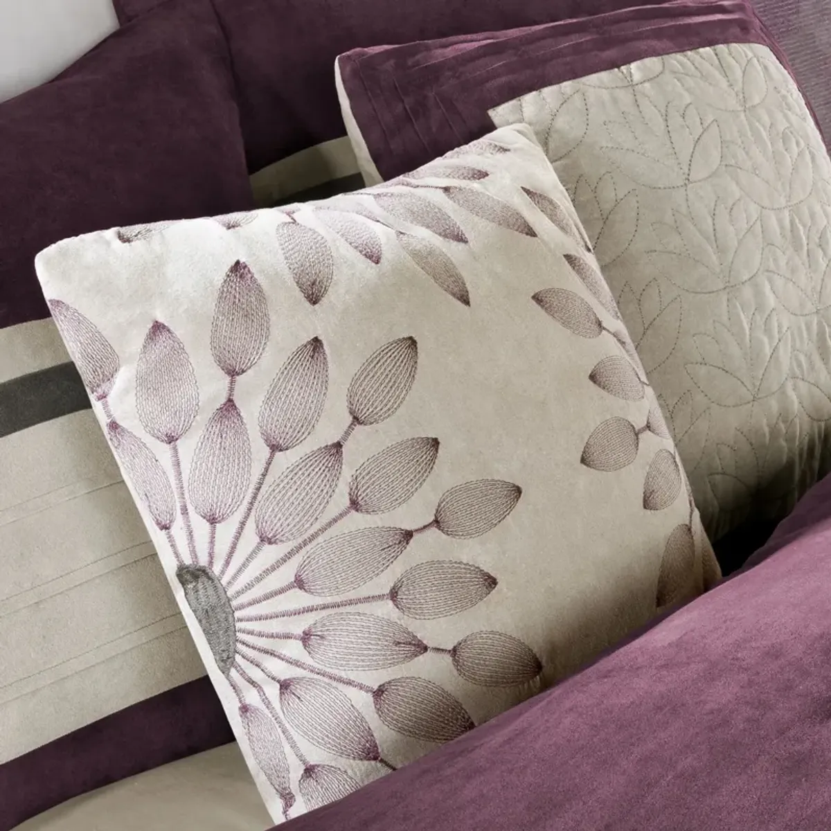 Louise King Comforter Set-Violet