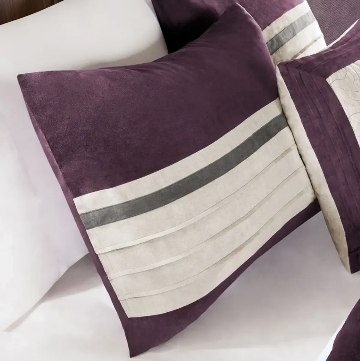 Louise King Comforter Set-Violet