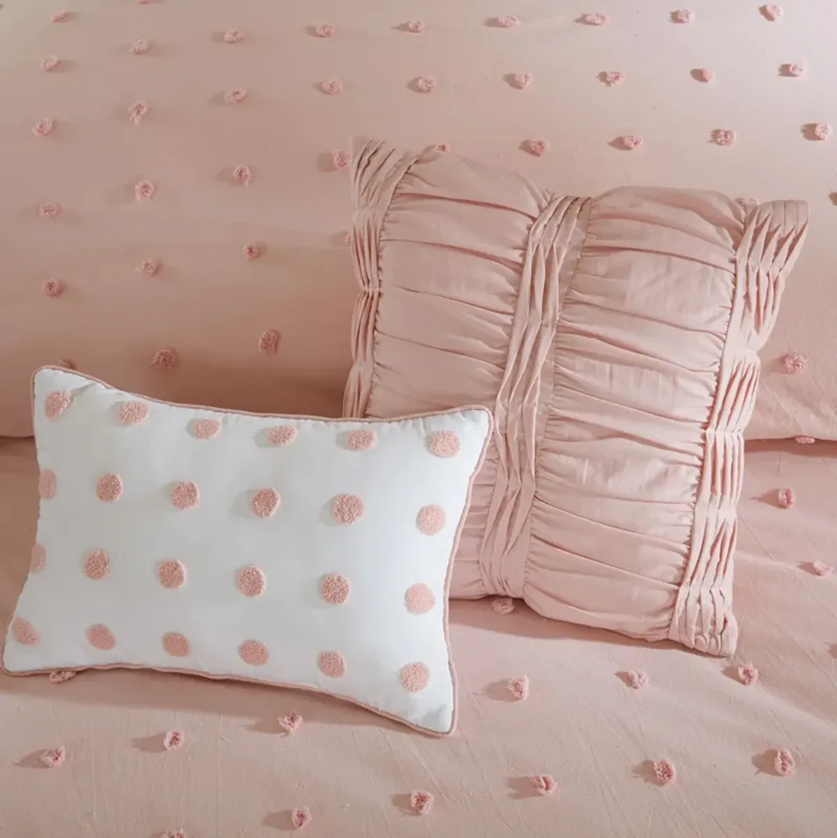 Posey Full/Queen Comforter Set-Pink