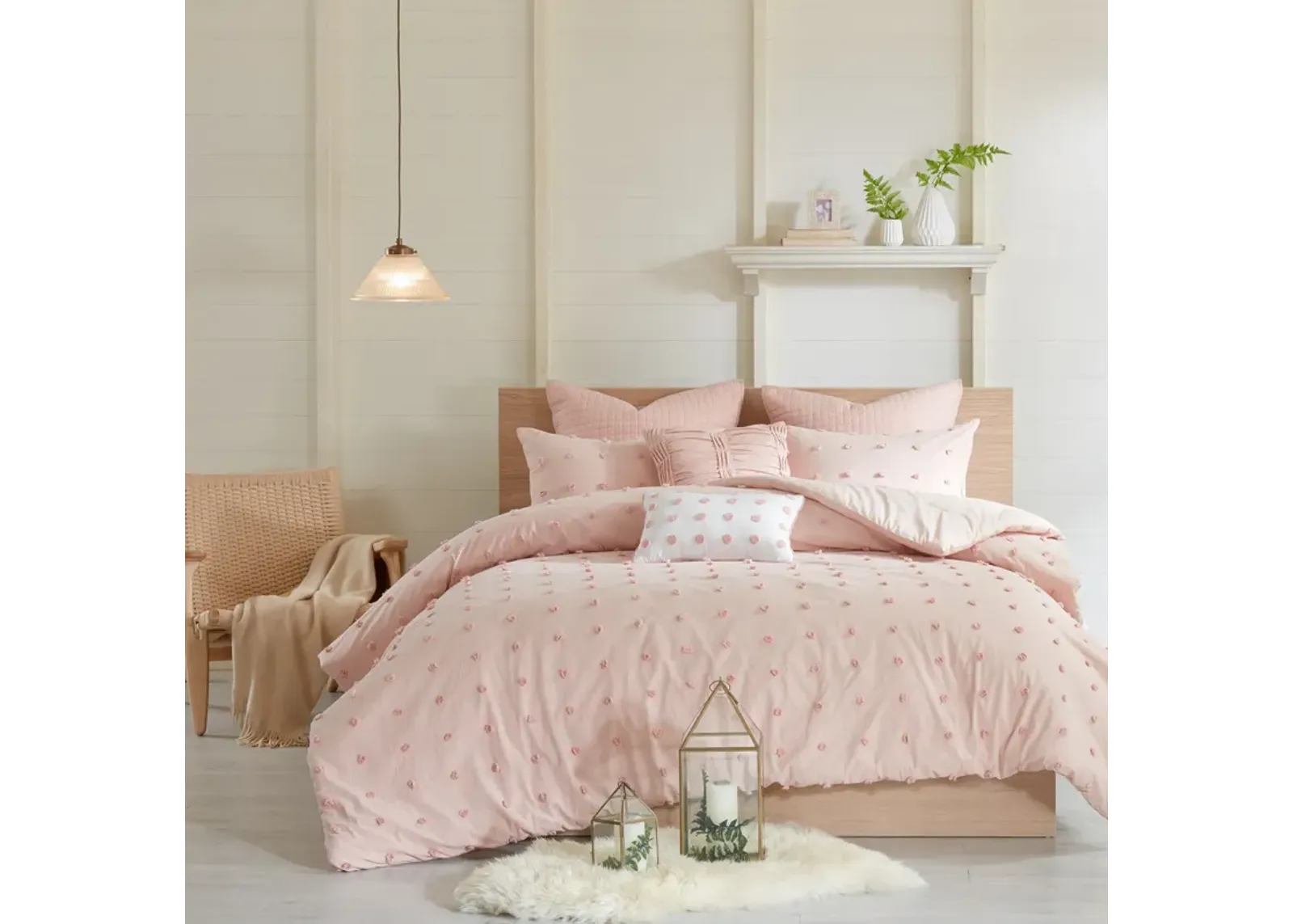 Posey Full/Queen Comforter Set-Pink