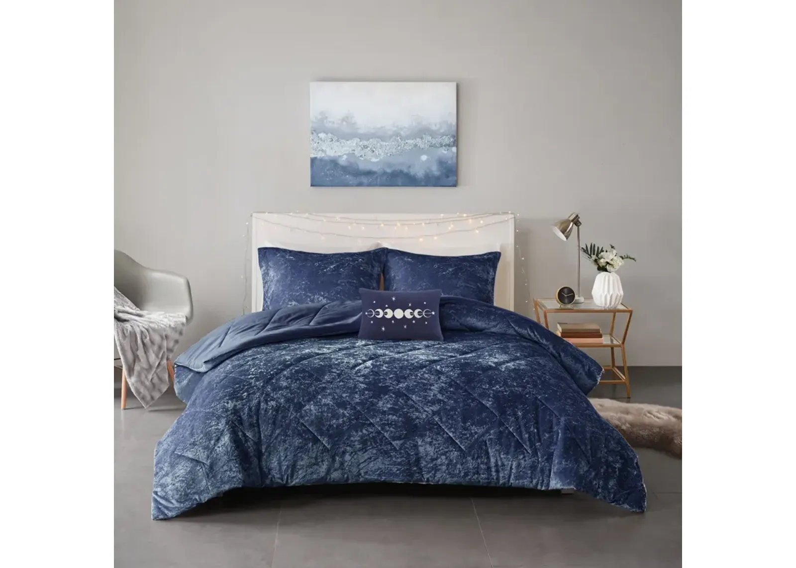 Maisie Twin/Twin XL Comforter Set - Navy