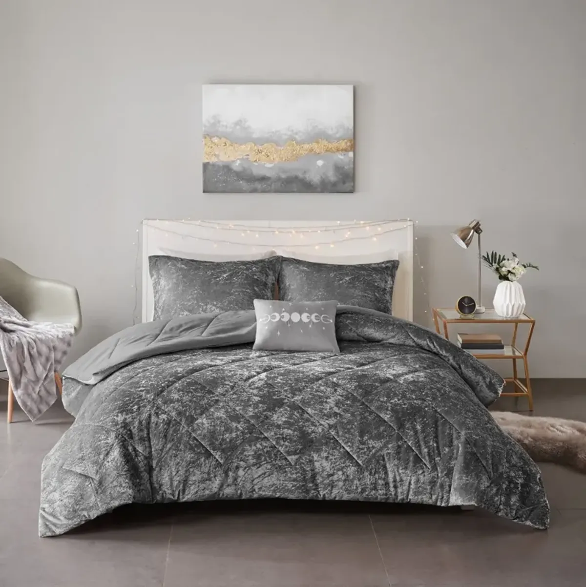 Maisie Twin/Twin XL Comforter Set - Gray