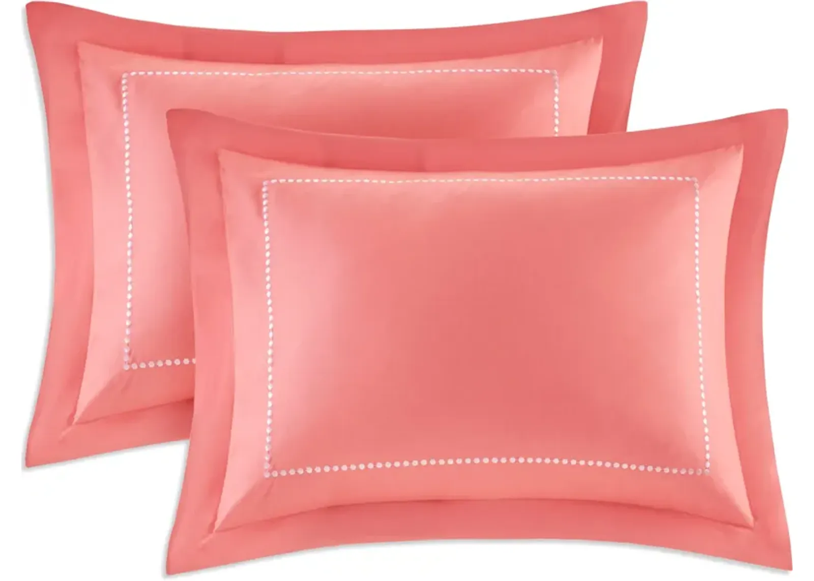 Carise Twin Comforter and Sheet Set - Coral