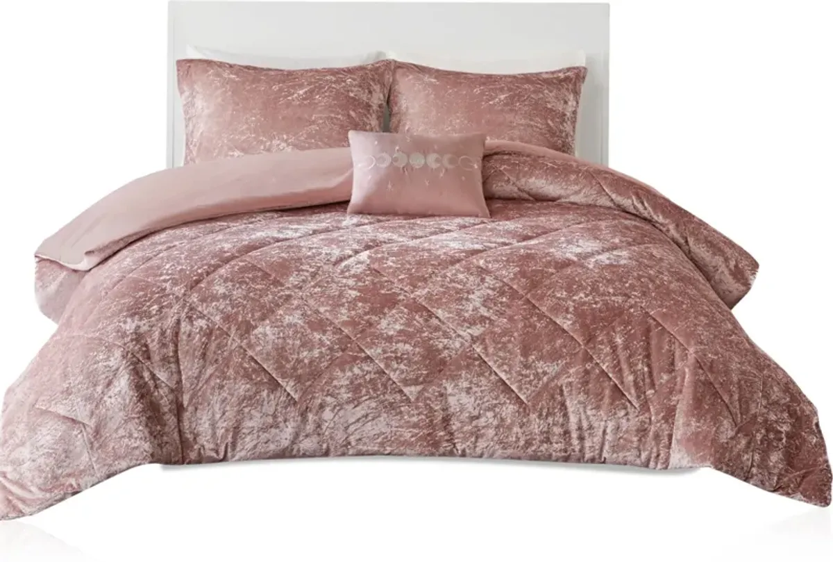 Maisie Full/Queen Duvet Cover Set - Blush