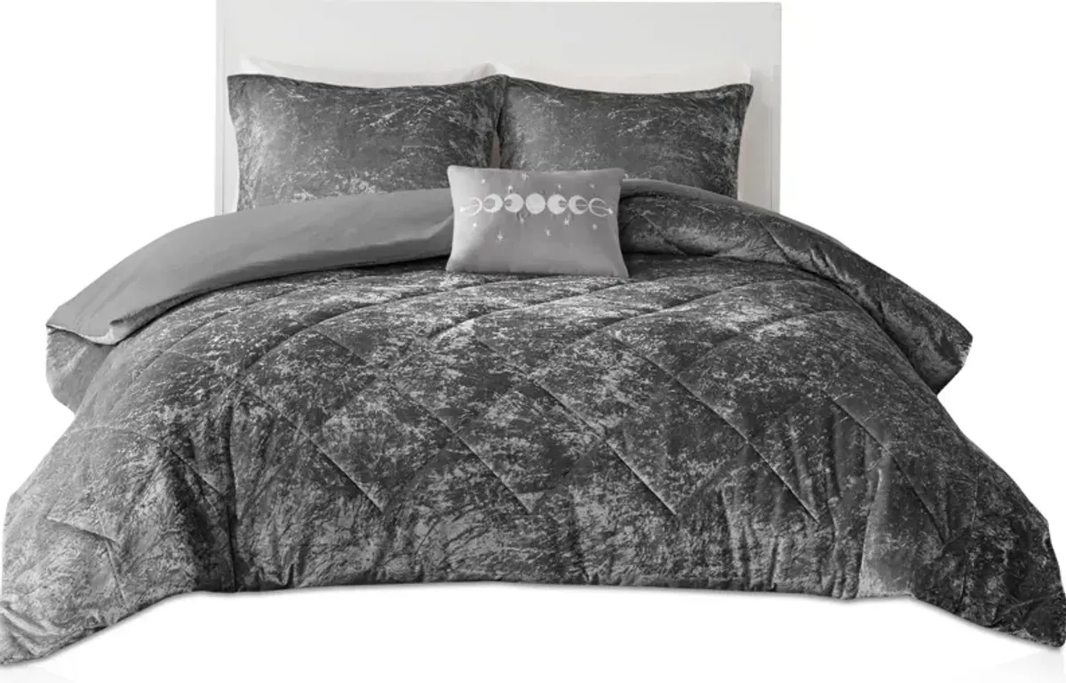 Maisie Twin/Twin XL Duvet Cover Set - Gray