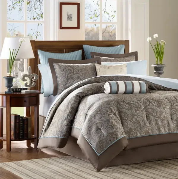 Louisiana Full Complete Bed Set - Taupe