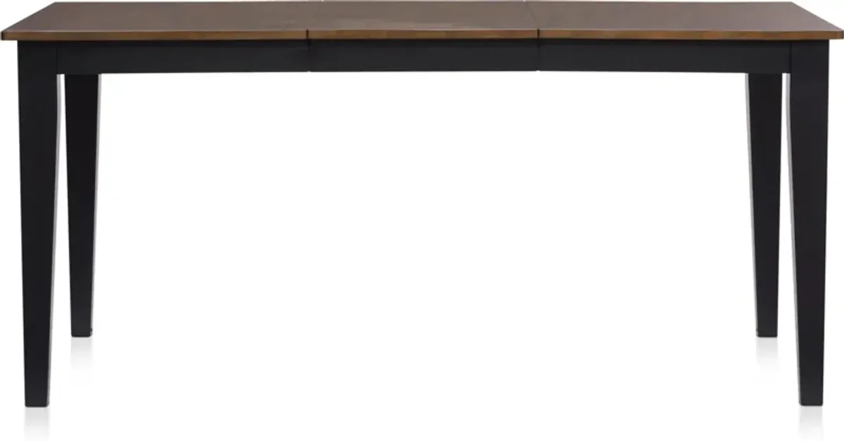 Maxwell Solid Wood Extendable Dining Table - Black