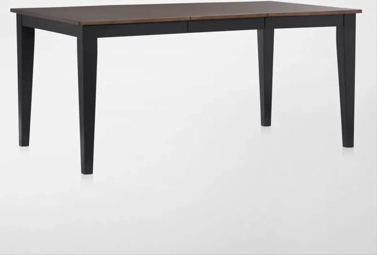 Maxwell Solid Wood Extendable Dining Table - Black
