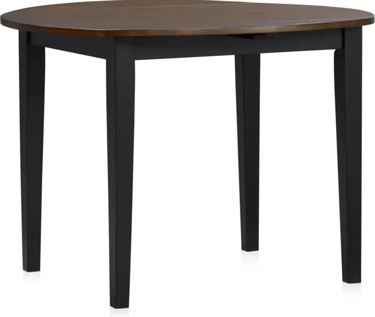 Maxwell Drop-Leaf Dining Table and 2 Chairs - Black