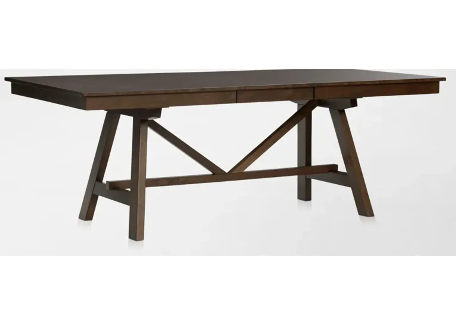 Maxwell Trestle Extendable Dining Table - Hickory