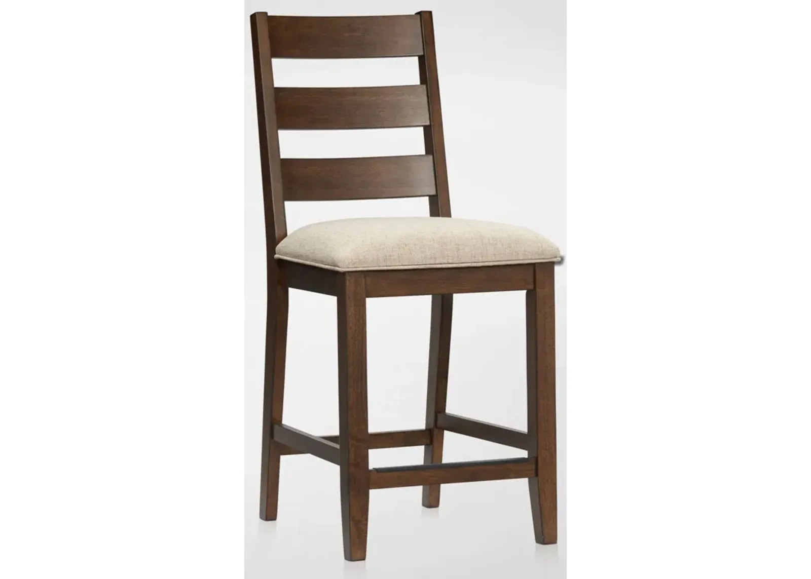 Maxwell Upholstered Counter-Height Stool - Hickory