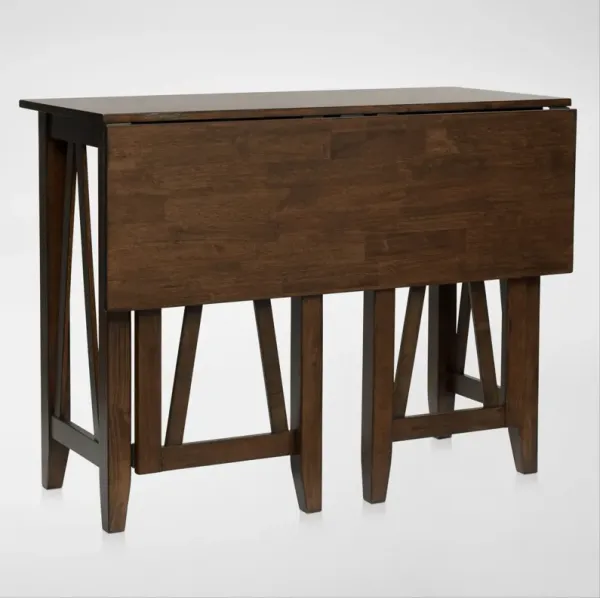 Maxwell Solid Wood Breakfast Bar - Hickory