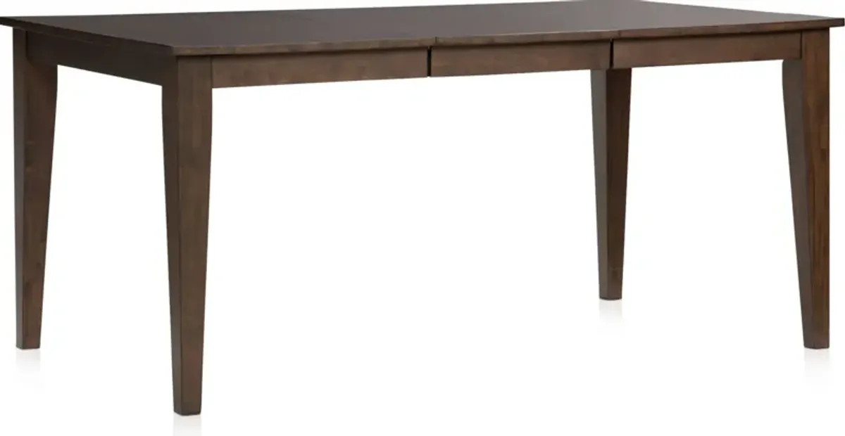 Maxwell Solid Wood Extendable Dining Table and 6 Upholstered Chairs - Hickory