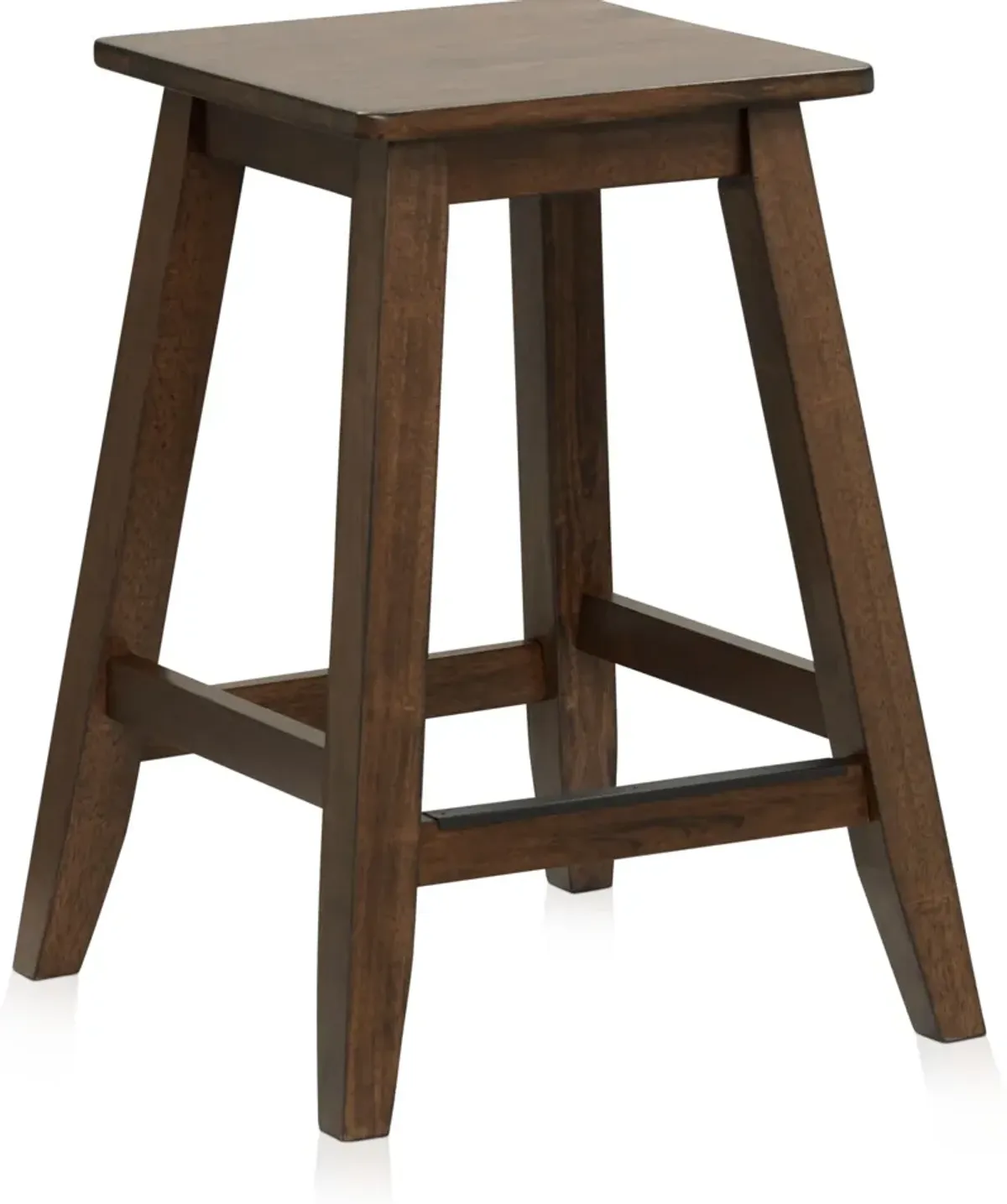 Maxwell Breakfast Bar and 2 Backless Counter Stools - Hickory