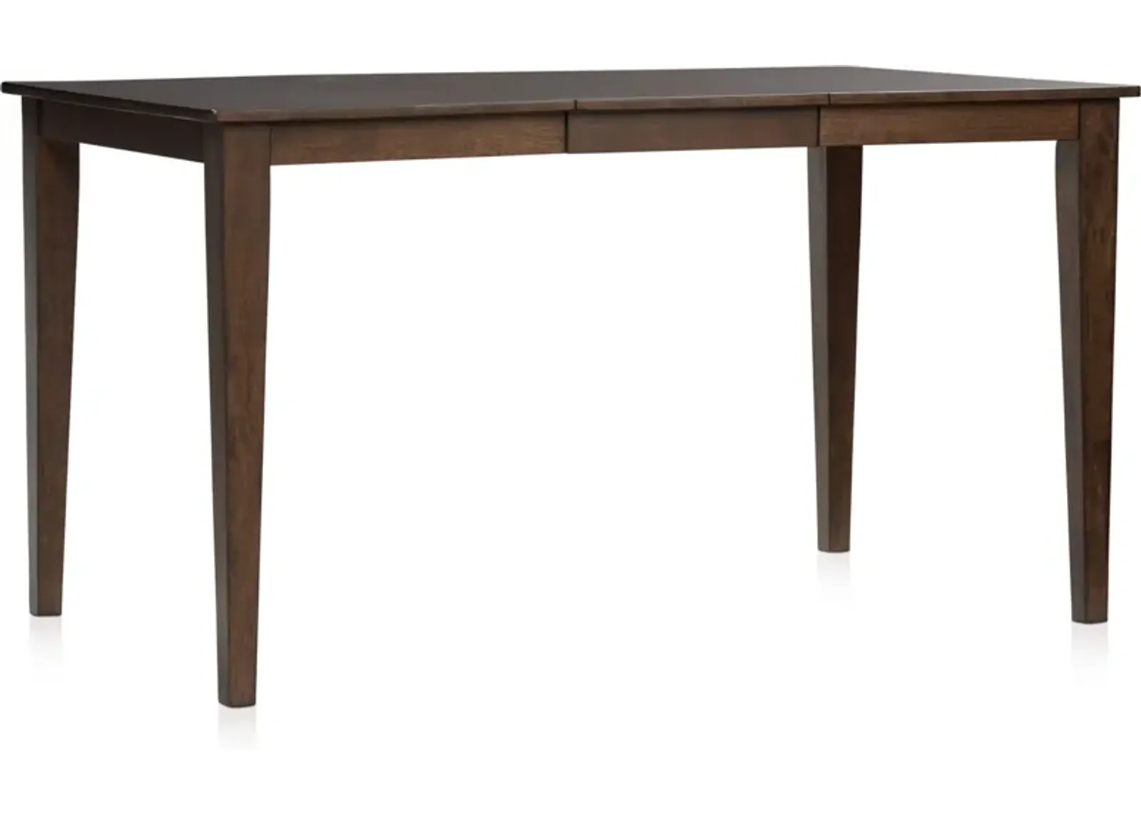 Maxwell Counter-Height Extendable Dining Table and 4 Upholstered Stools - Hickory