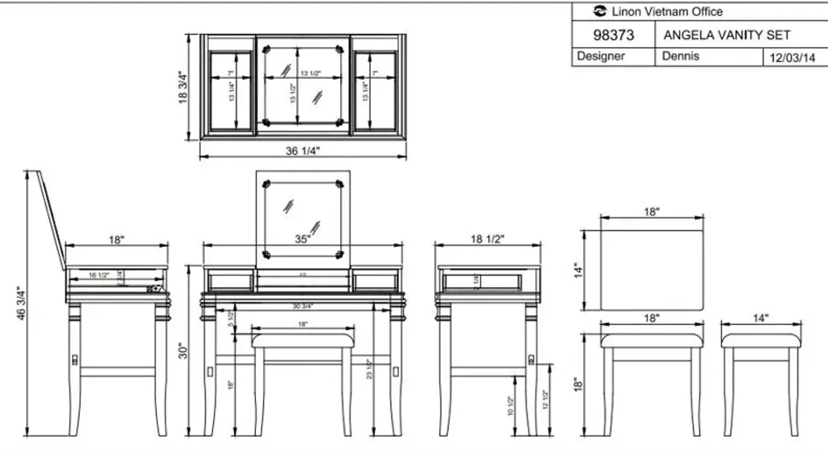 Ariya Vanity Set