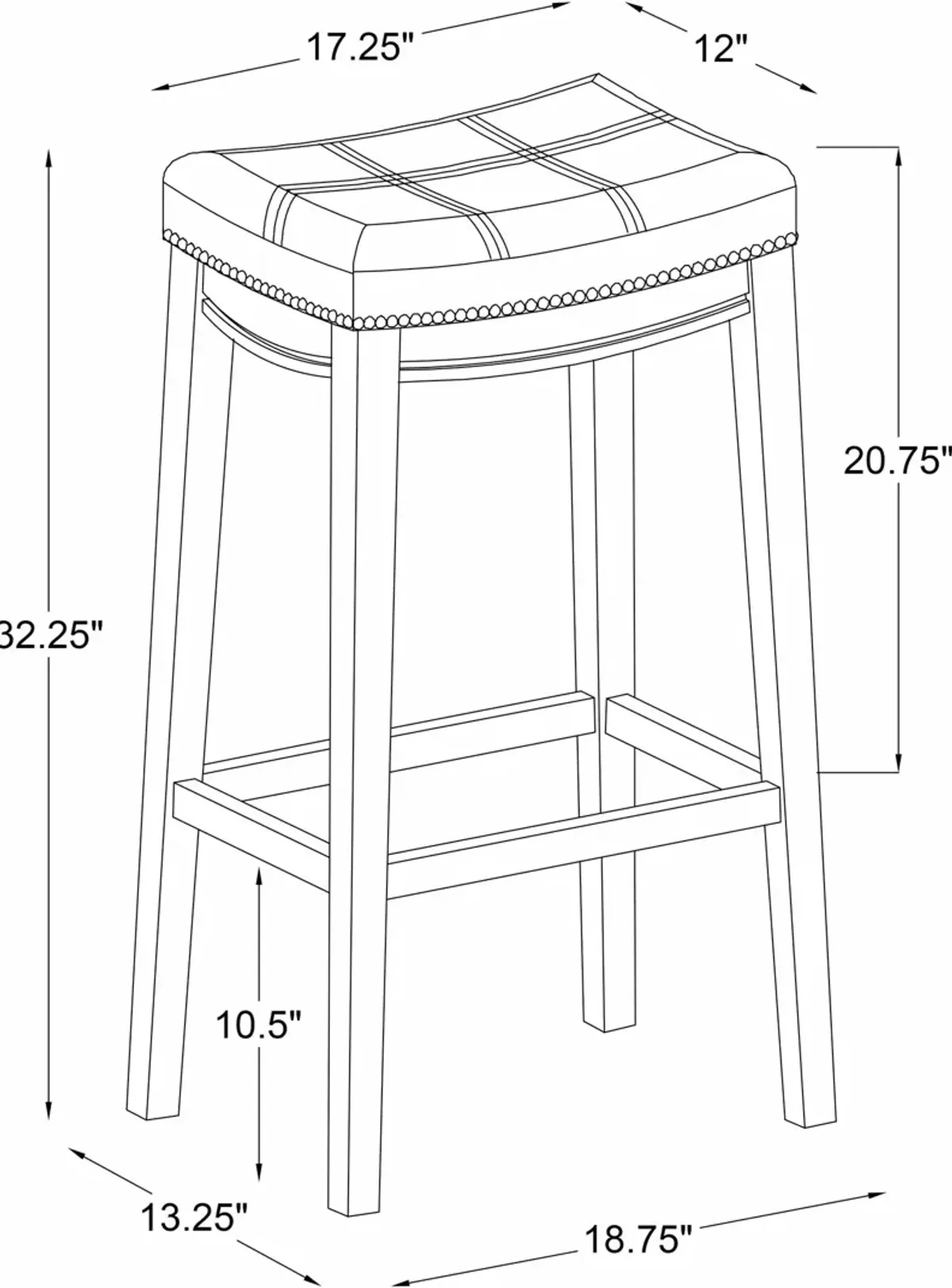 Wilcox Bar Stool - Red