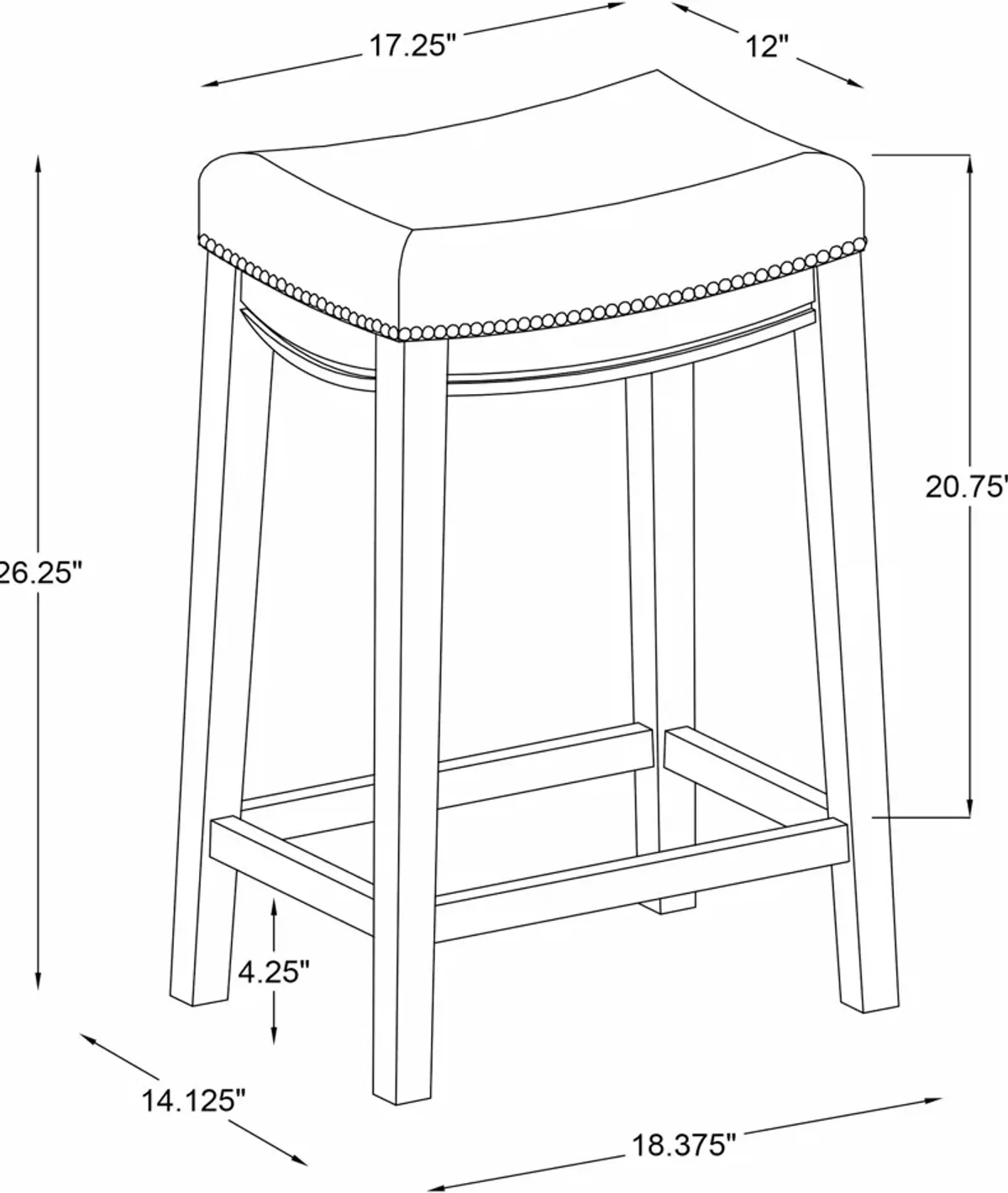 Wilcox Counter-Height Stool - Natural