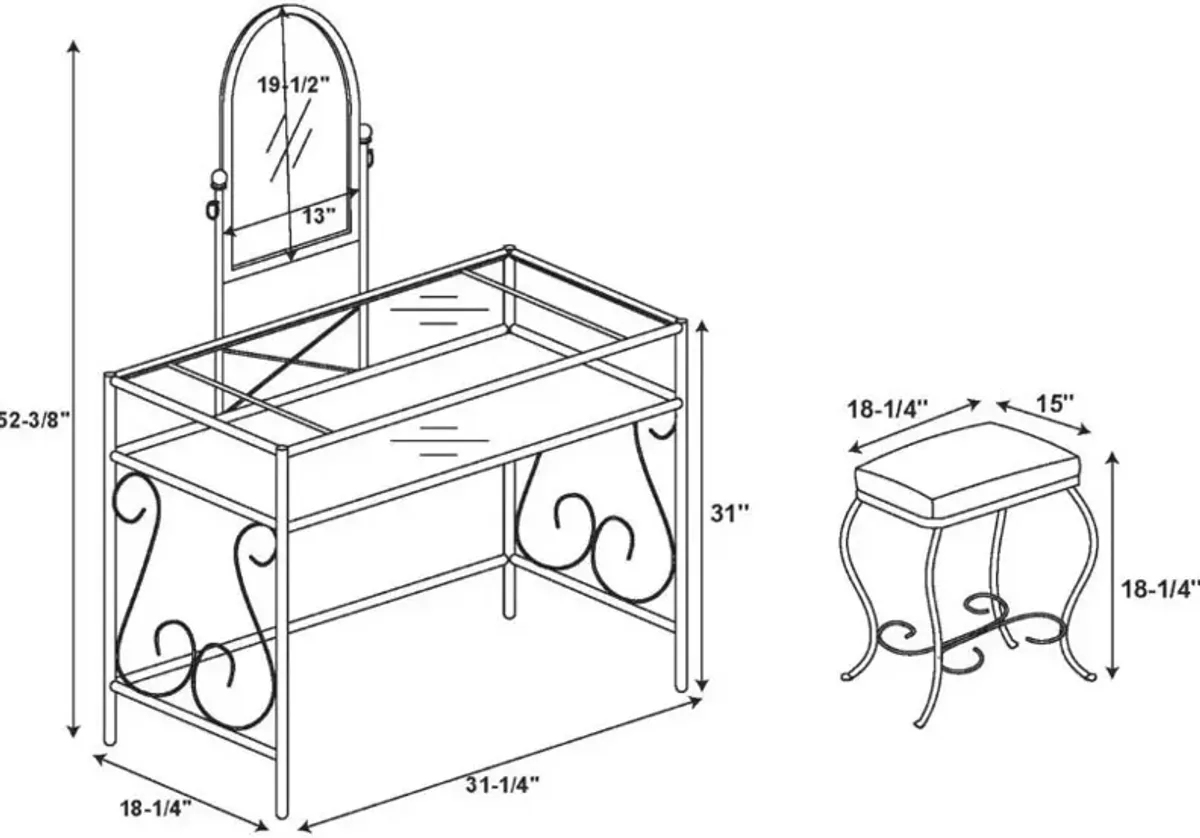 Xanthe Vanity Set