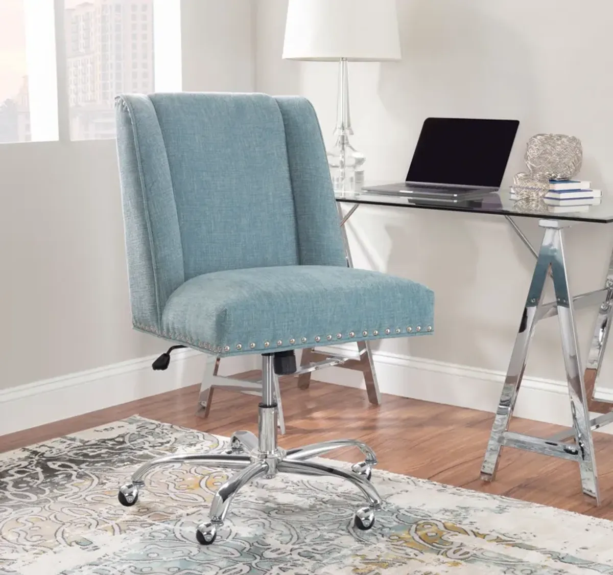 Lainey Office Chair - Aqua