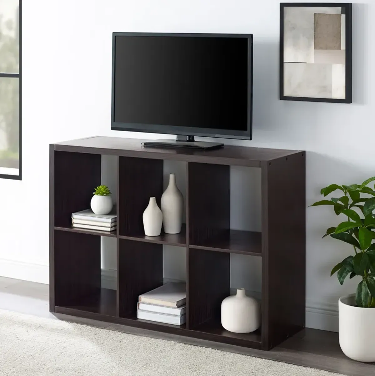 Cassidy Large Storage Shelves - Brown