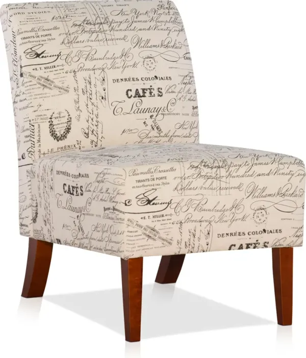 Galli Chair - Ivory Script