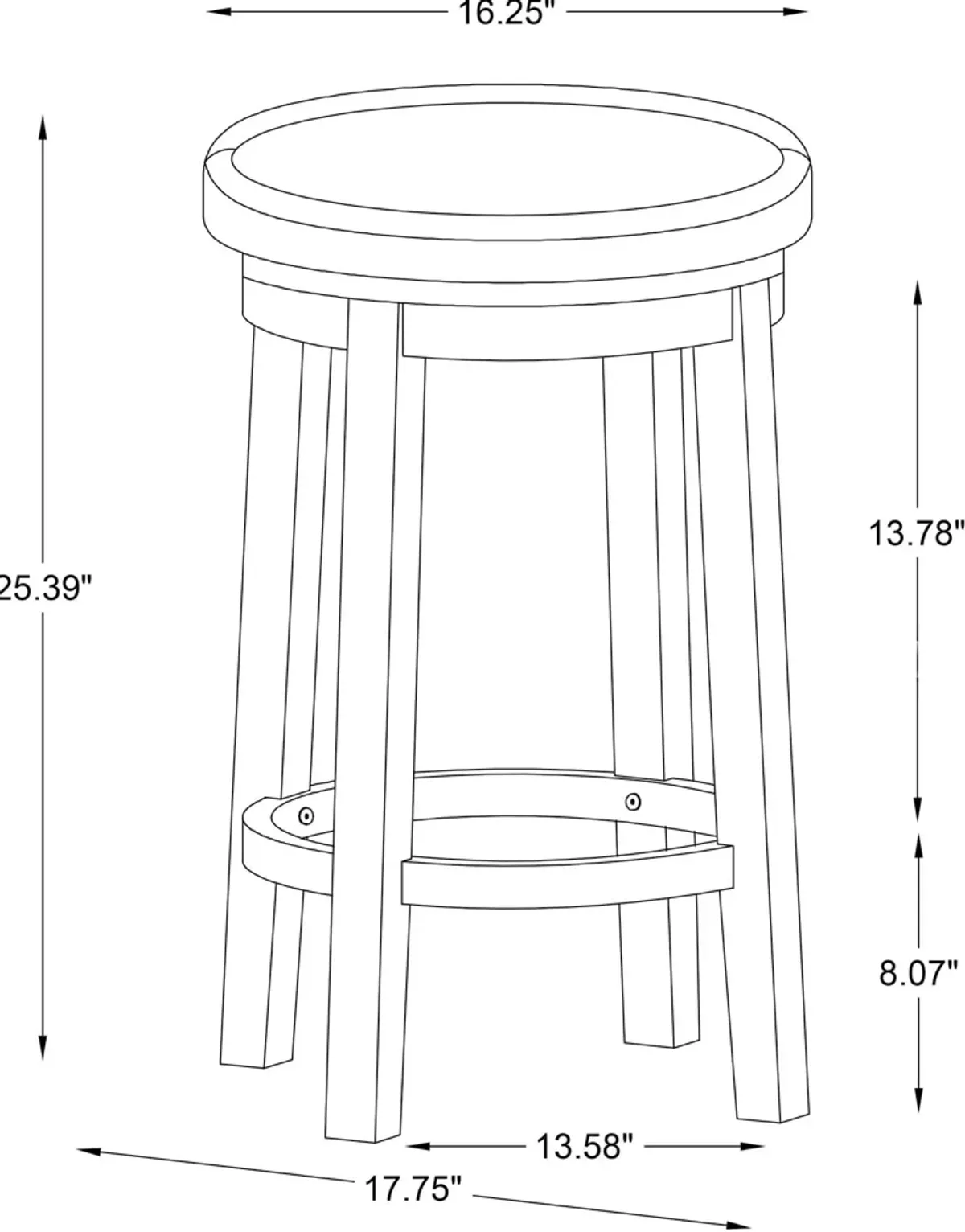 Carrie Counter-Height Stool - Ivory