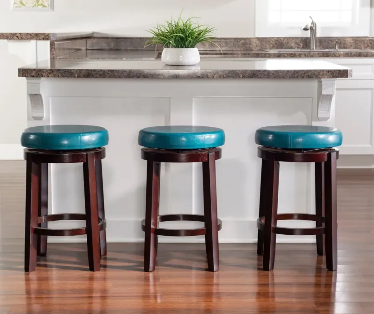 Carrie Counter-Height Stool - Teal