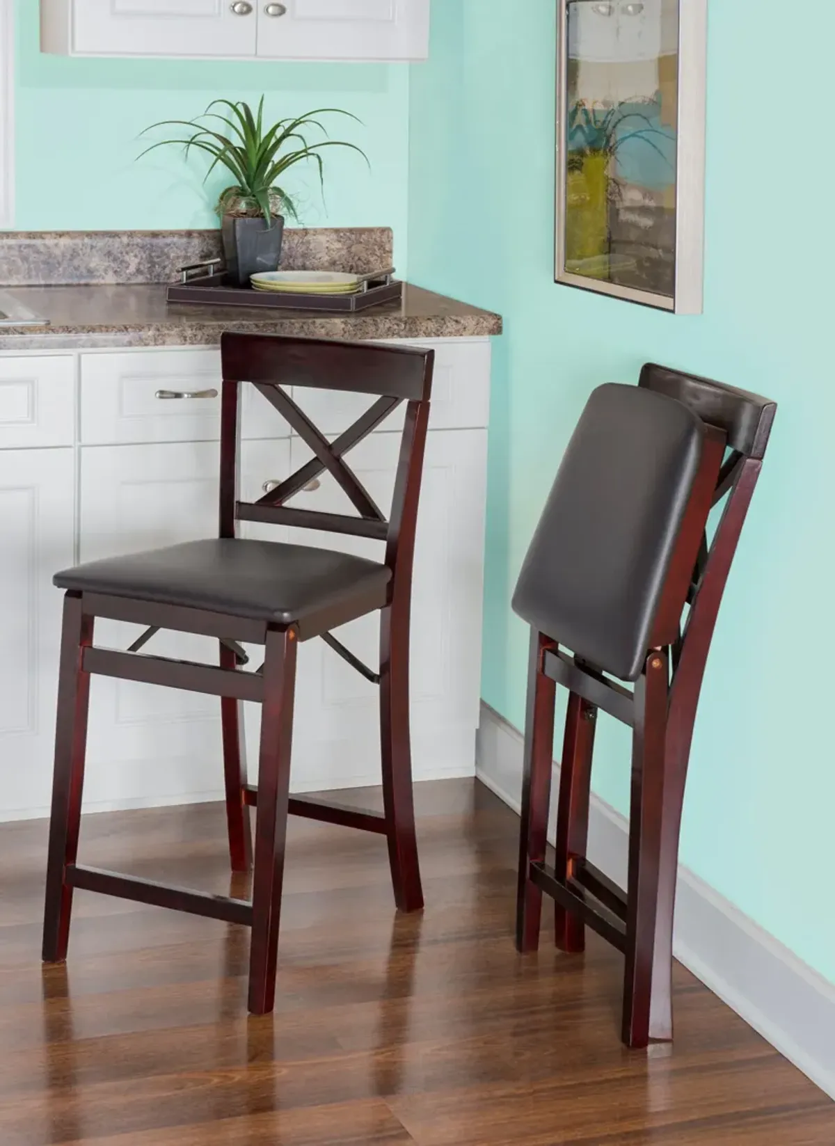 Rosie X-Back Folding Counter-Height Stool