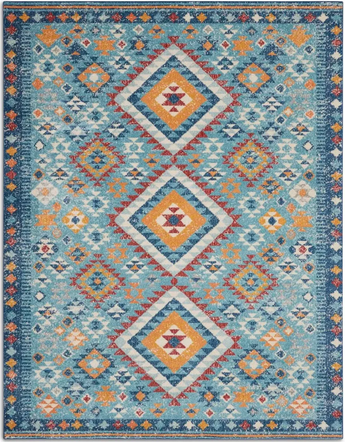 Tralee 8' x 10' Area Rug - Blue Multicolor