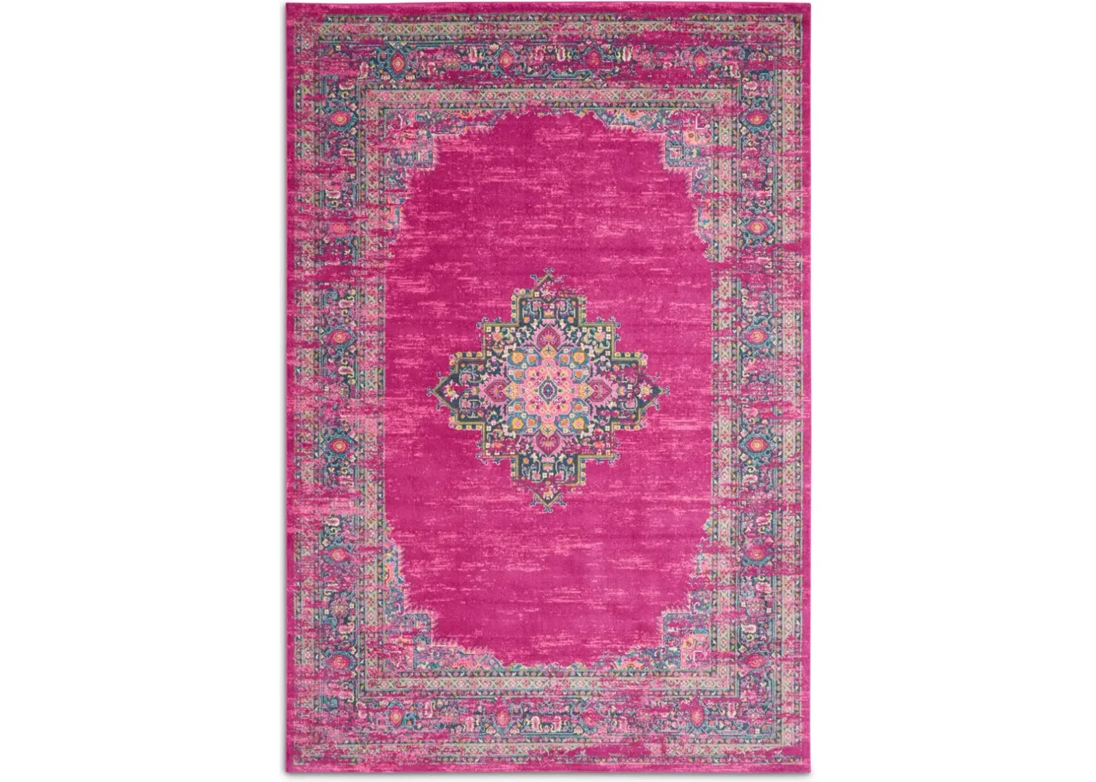 Tralee 5' x 7' Area Rug - Fuchsia