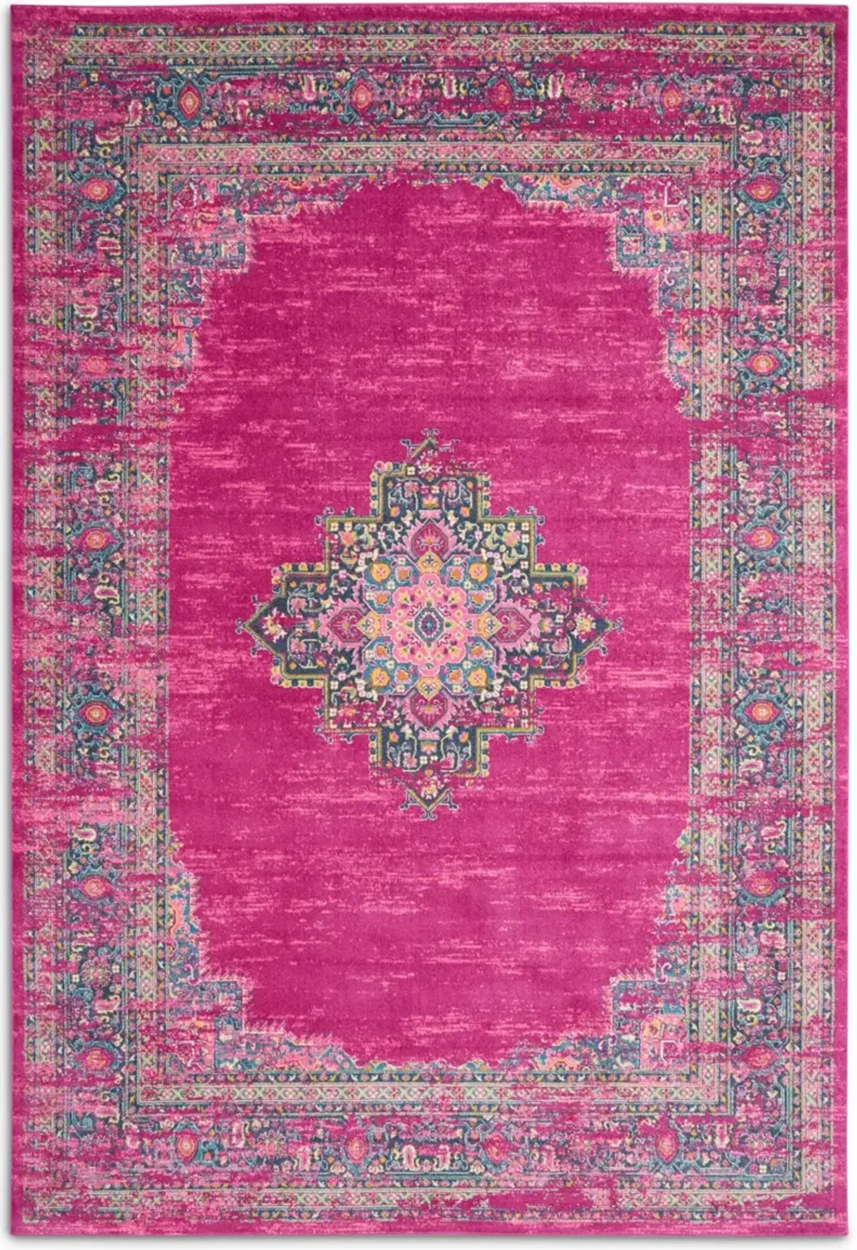 Tralee 5' x 7' Area Rug - Fuchsia