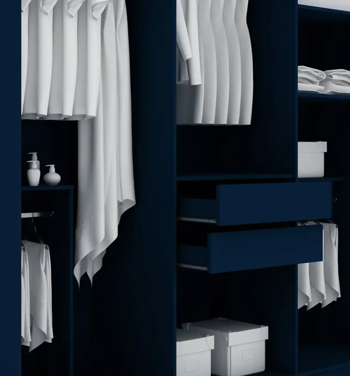 Francis Wardrobe Closet - Blue