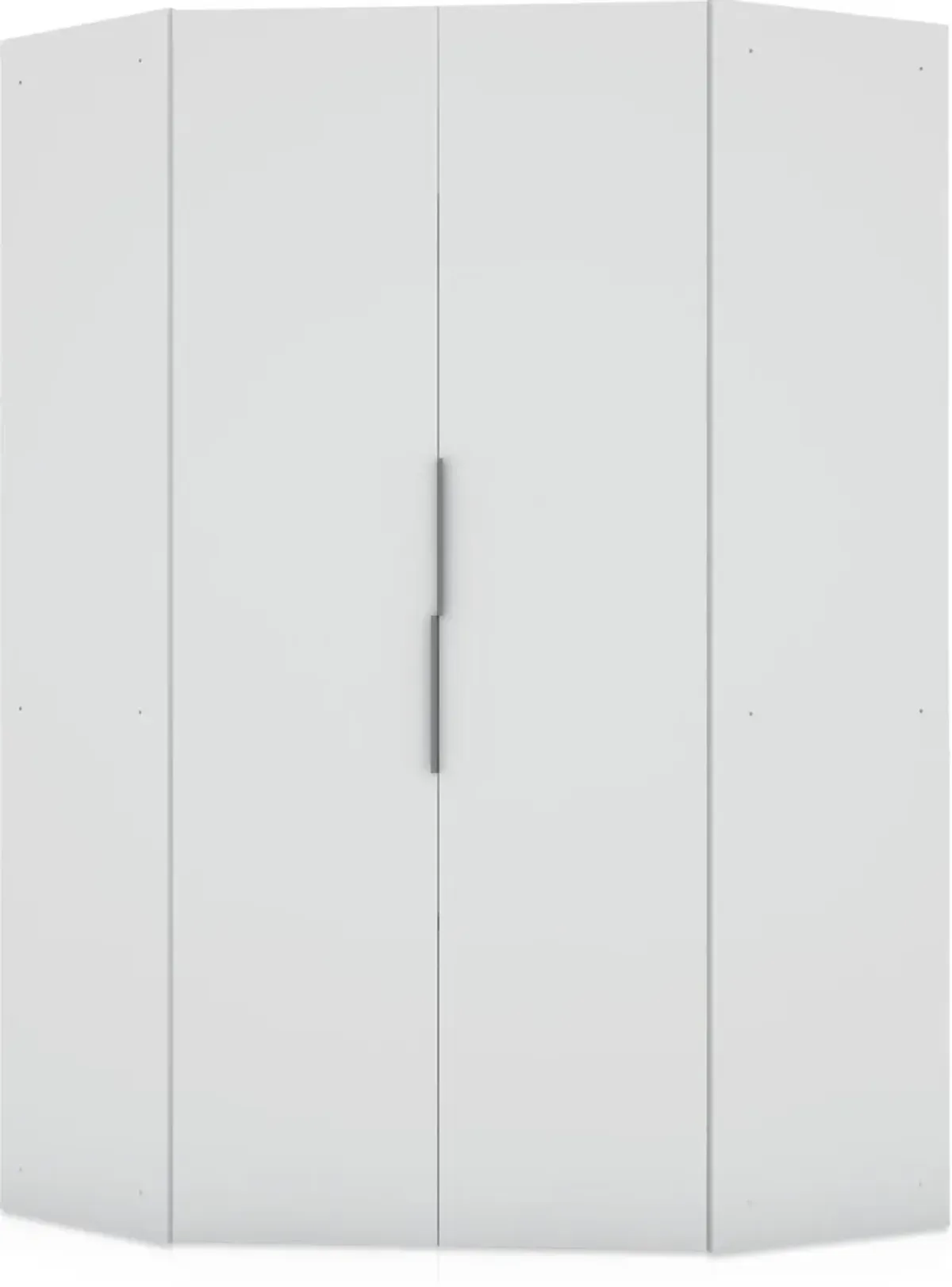 Cornell Corner Wardrobe Closet - White