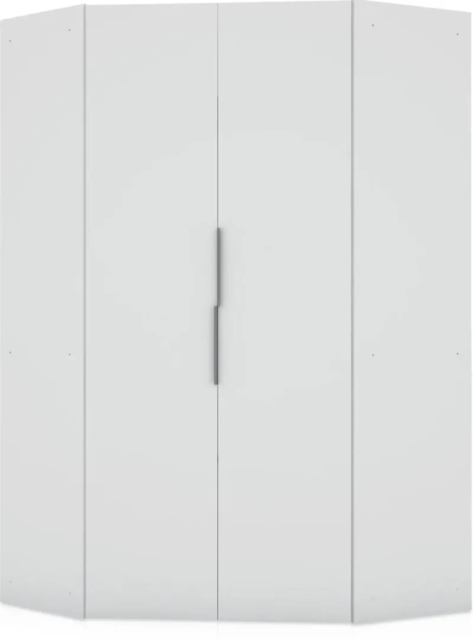 Cornell Corner Wardrobe Closet - White