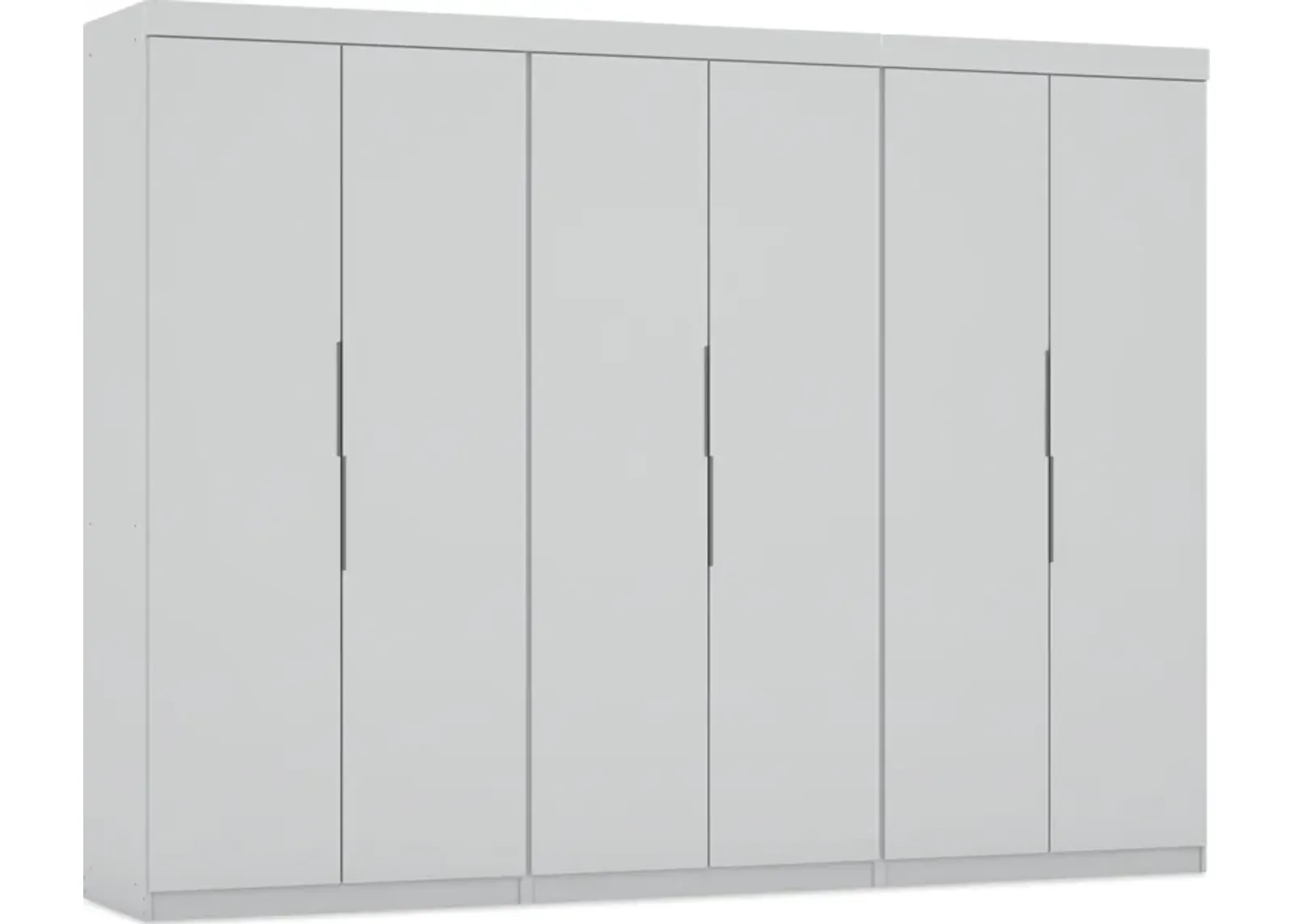 Cornell Set of 3 Wardrobe Closets - White