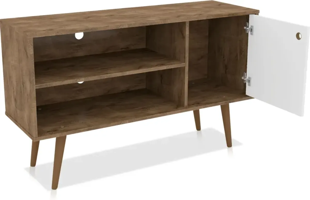 Webb 43" TV Stand - Brown/White