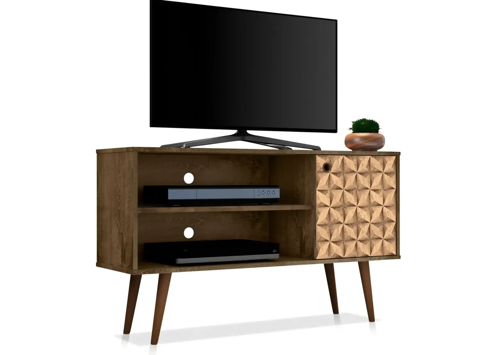 Webb 43" TV Stand - Brown/3D Print