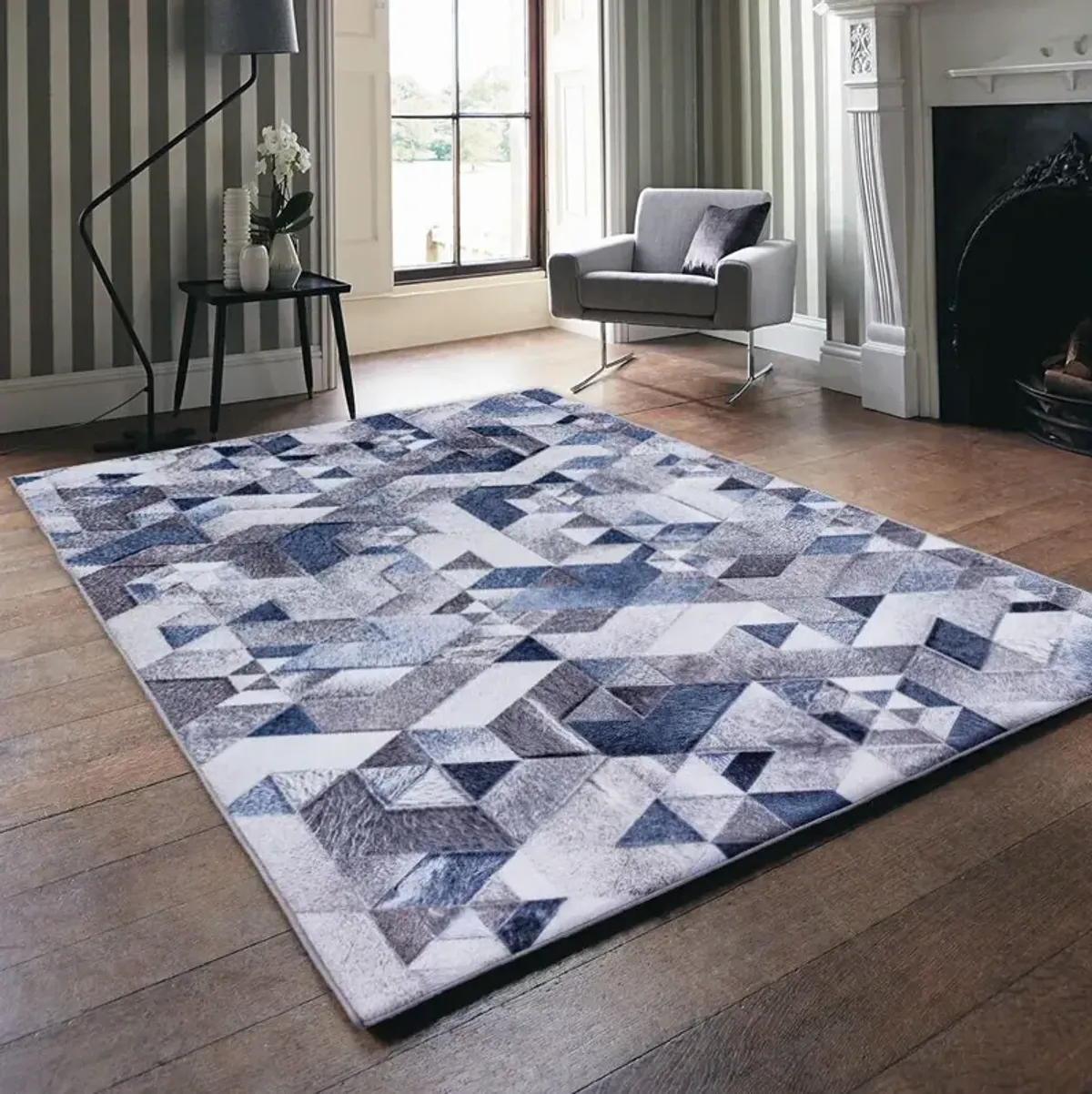 Layton 5' x 7' Area Rug - Blue